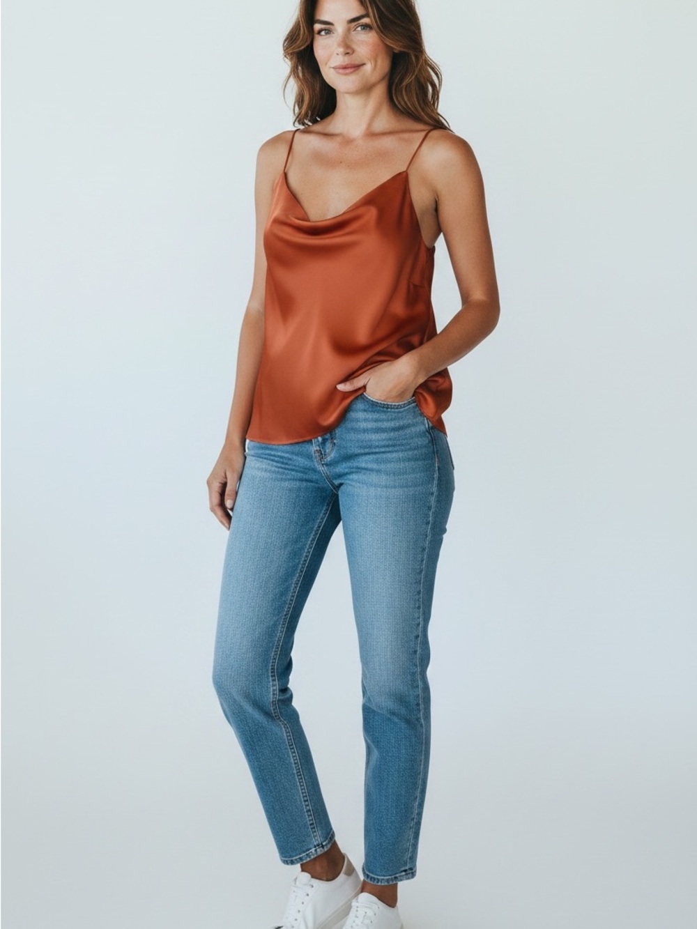 37 Bar III Terracotta Cami Top